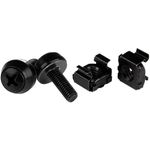 StarTech.com M5 x 12mm - Screws and Cage Nuts - 50 Pack Black - M5 Mounting Screws & Cage Nuts for Server Rack