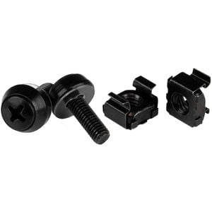 Startech.com M5 X 12mm - Screws And Cage Nuts - 50 Pack Black - M5 Mounting Screws & Cage Nuts For Server Rack