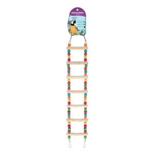 Paws And Claws Parrot Wooden Ladder 54X10Cm
