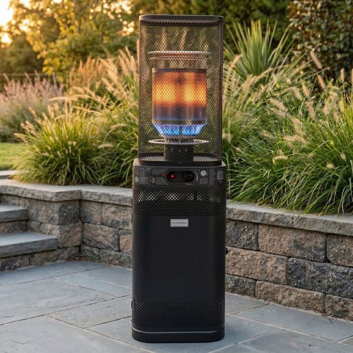 Mimosa Black Square Outdoor Gas Area Heater