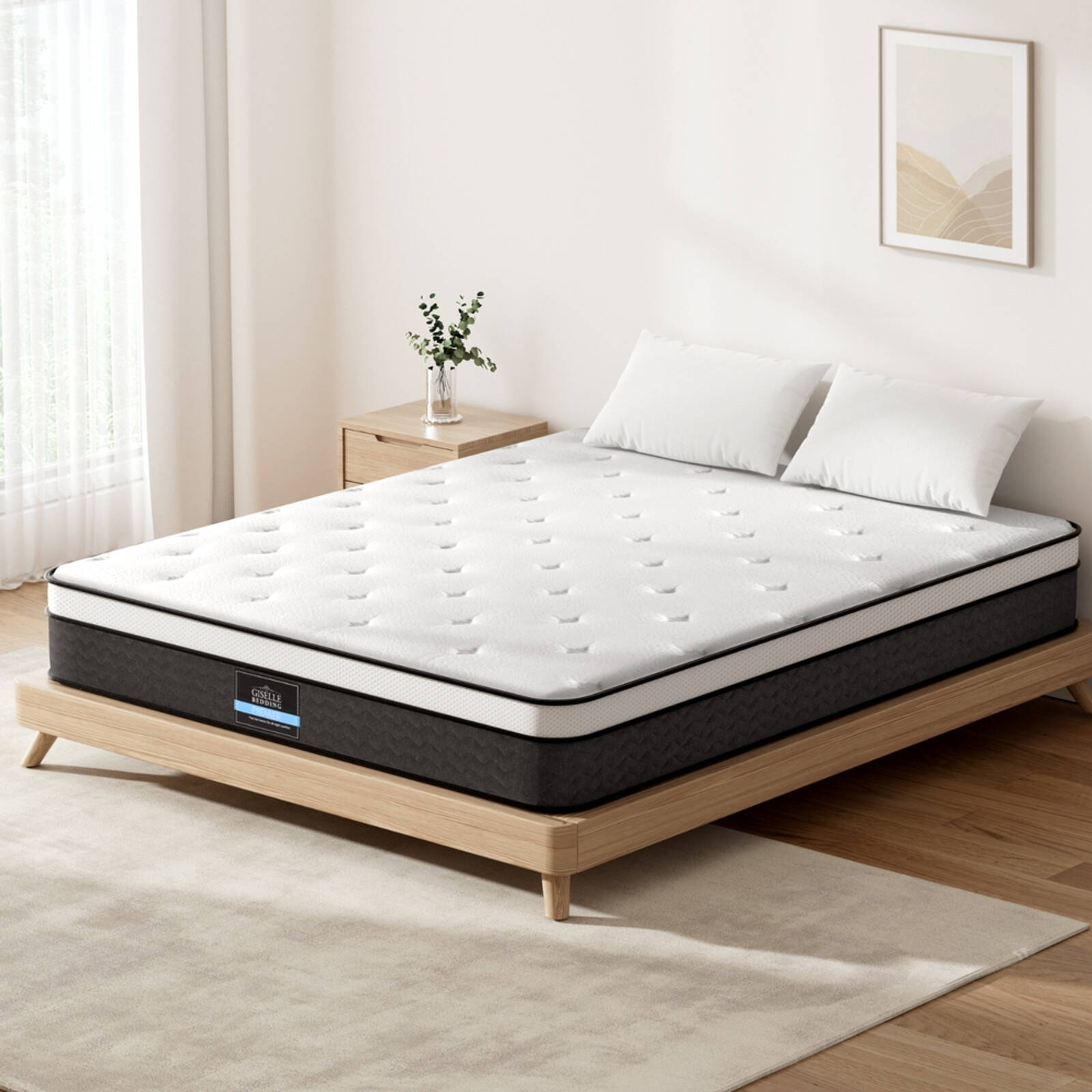 家具 Mattress bonnel coil (double) Giselle Bedding 21cm Euro Top Bonnell Spring Double Mattress