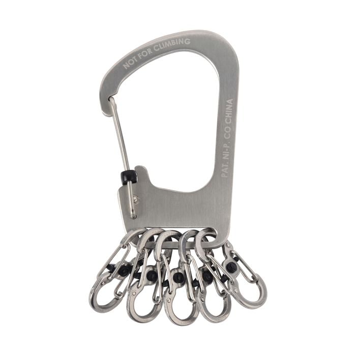 Nite Ize Slidelock Stainless Steel KeyRack With Five S-Biners