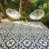 Outdoor Rug  - Lisboa Grey And White - Grey, 180 x 270 cm