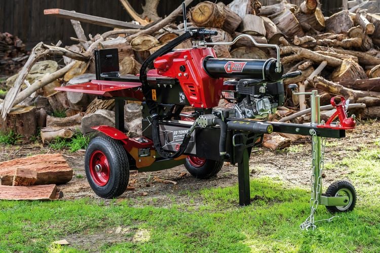 A Full Boar horizontal wood splitter