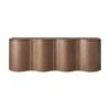 Jaya Wave 215cm 4 Door Buffet Table Storage Unit Walnut