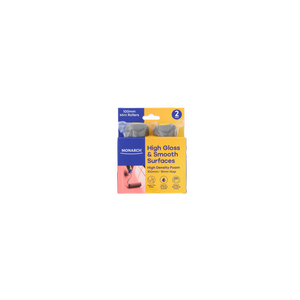Monarch 100mm 9mm Nap High Gloss and Smooth Surfaces Mini Rollers - 2 Pack