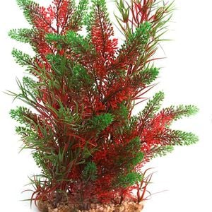 Aqua One Red Pontederia/Typha W/Gravel Base Plastic Plant - X Large (28221)