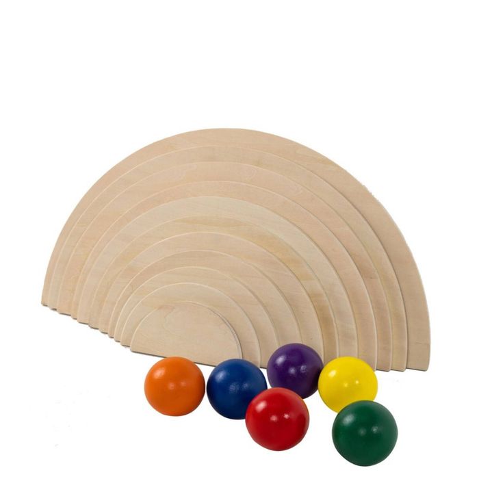 Wooden Semi Circles and Balls
