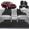 6D Diamond Car Floor Mats for Toyota Camry 2012-2017-Full Set-Black-Outback GT