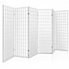 Artiss 6 Panel Room Divider Screen Timber White