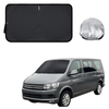 Front Windscreen Sun Shade for VolksWagen Caravelle 2010 - 2015 - XL 160 x 100 cm - Black
