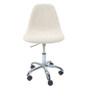 SK Designer Living | Replica Eames DSW Fabric Office Chair Swivel Desk Chair - Texture Ivory