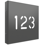 ProtectorAl 280 x 280mm Woodland Grey Aluminium Cut Through Custom House Box Sign