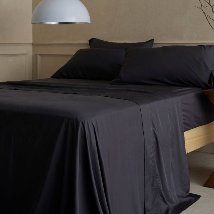 Bedding Co. Organic Bamboo Sheet Set 350TC Durable Charcoal Super King