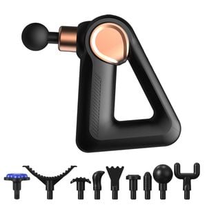 Fitsmart Fs-5500 Massage Gun With 9 Attachments Black