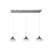 TEO 3 Light Crystal Pendant Tri-colour LED (Chrome)