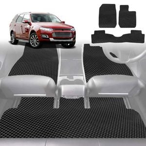 6D Diamond Car Floor Mats for Ford Territory 2011-2016-Ultimate Set-Black-Outback GT