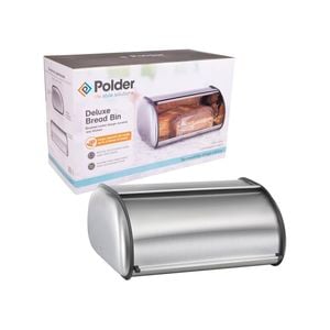 Polder Deluxe Brushed Nickel Bread Bin