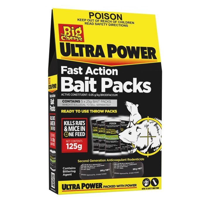 The Big Cheese 125g Ultra Power Fast Action Bait Packs