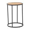 Modern Furniture BRADFORD Side Table 40cm  - Natural & Black