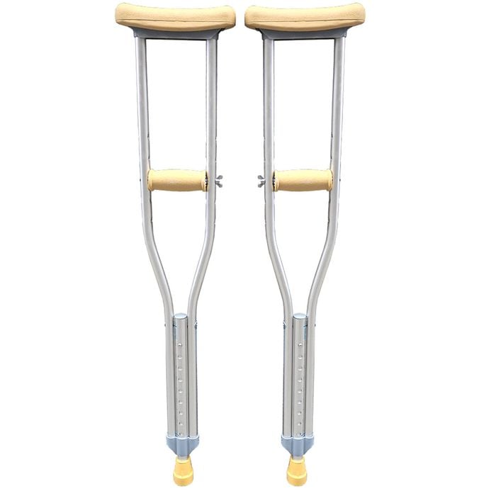 Livingstone Underarm Crutches Aluminium Adjustable 94-114cm 2 Pack