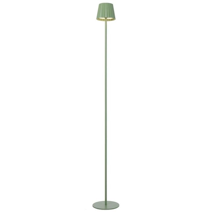 Telbix Mindy Modern Standing Floor Lamp Light Metal Green Sand