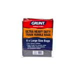 Grunt 44L Large Ultra Heavy Duty Trade Rubble Bags - 6 Pack