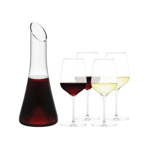 No 1 & Flinders 4 Piece Decanter Gift Set 26x40x33cm Plumm
