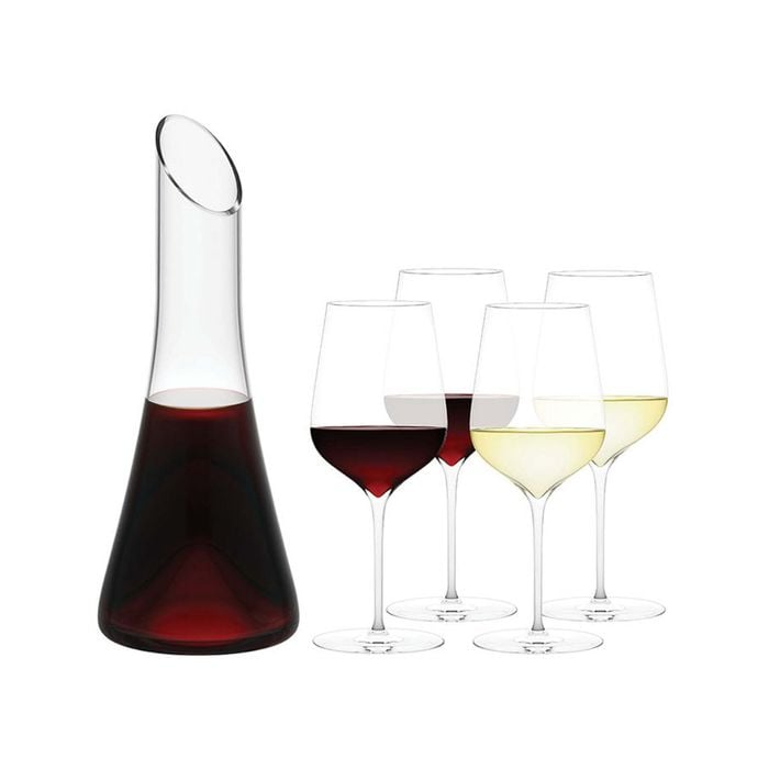 No 1 & Flinders 4 Piece Decanter Gift Set 26x40x33cm Plumm