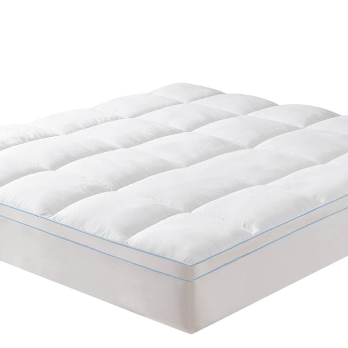 LINENOVA 1000GSM Bamboo Mattress Topper Mat Pad Protector Cover - Queen