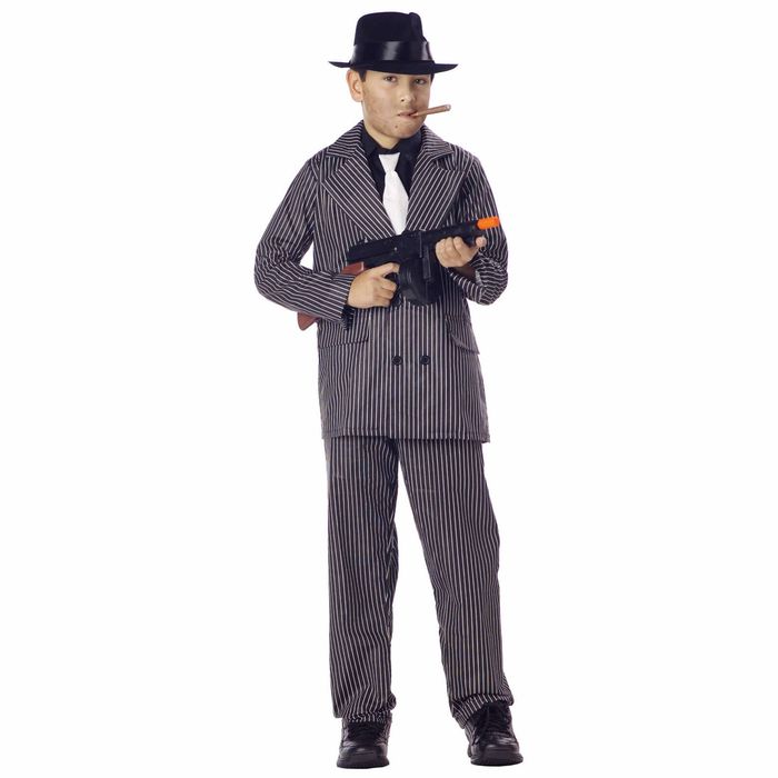 Gangster 1920s Gatsby Mobster Vintage Boss Book Week Boys Costume XS