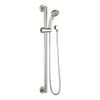 evekare 32 x 900mm Brushed Nickel Linear Grab Rail And 3 Function Shower With 2m Hose