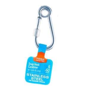 Taskmaster 6 x 60mm 316 Stainless Steel Snap Hook Lock And Loop