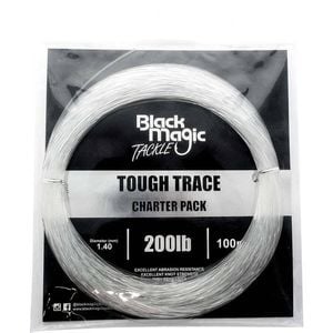 Black Magic Tough Trace Monofilament Fishing Leader 200lb Charter Pack