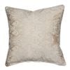 CottonMore A pair of 100% Cotton Sateen Jacquard Beige Euro & Square Cushion Covers 60x60cm