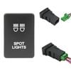 Switch Boss Blue LED Push Switch for Mitsubishi Triton (MQ MR) Pajero (QE QF) - Spot Lights