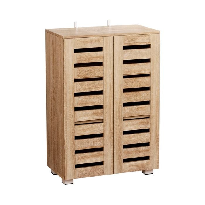 5 Tier Artiss Shoe Storage Rack Cabinet Walnut