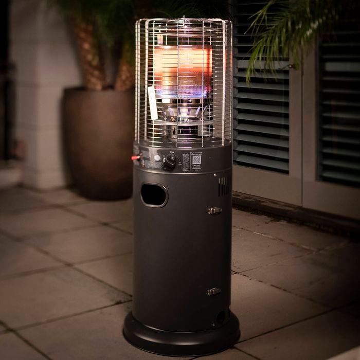 Mimosa Black Matte Outdoor Area Gas Heater