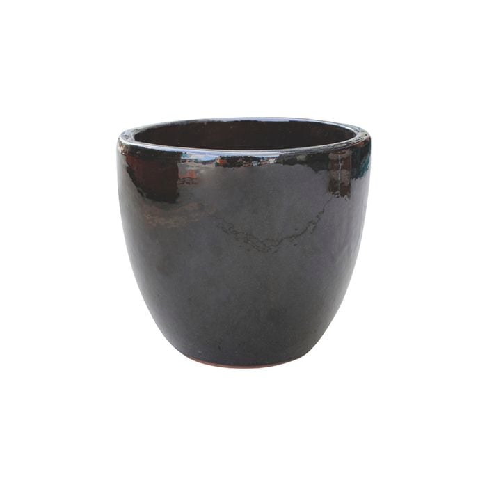 Northcote Pottery 23cm Primo Black Mod Egg Pot