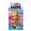 Marvel Guardians Of The Galaxy I Am Groot Quilt Cotton Cover Set - Single Bed Size