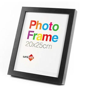 Unigift Wooden/Glass Home Decor Picture Photo Frame 20x25cm Black