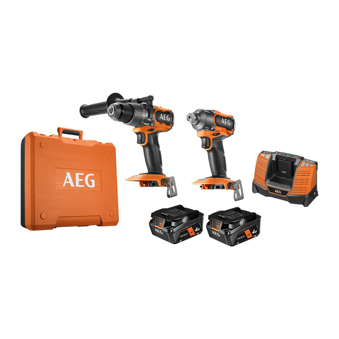 AEG 18V 4.0Ah 2 Piece Brushless FORCE Combo Kit