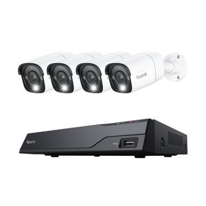 Reolink NVS8-8MB4 - 4K UHD Security System, 8-Channel NVR, 100 ft Crisp Night Vision, 24/7 Recording, Smart Detection