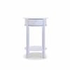 Franco White Round Coffee Side Table