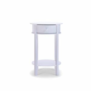 Franco White Round Coffee Side Table