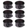 6PK Daily Bake Non-Stick Mini Springform Cake Pan Bakeware 10x4.5cm - Black