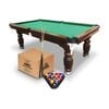 Classic 8ft Slate Pool/Billiards Table/Balls Walnut/Green Felt