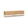 Braxton 180cm Natural Oak Ripple Slatted TV Entertainment Unit