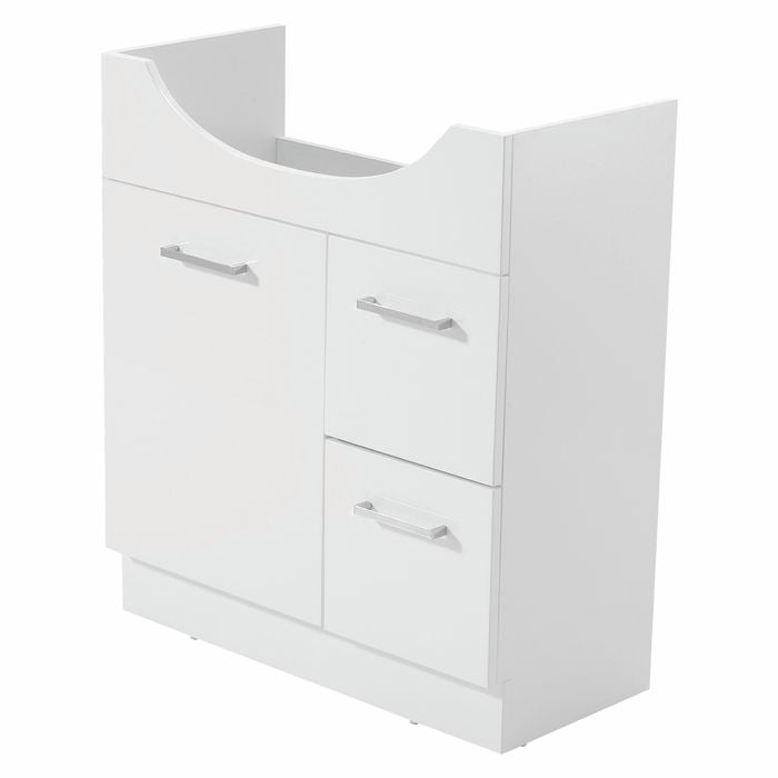 Estilo 750mm White Bathroom Vanity - Cabinet Only