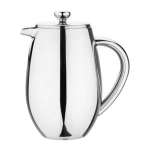 Olympia Coffee Plunger Insulated Stainless Steel Double Walled 6 Cup 750ml
